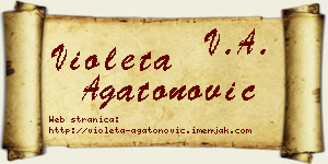 Violeta Agatonović vizit kartica